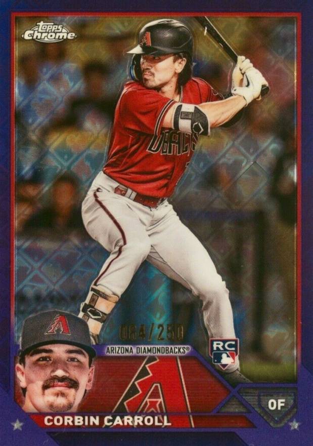 2023 Topps Chrome Logofractor Edition Corbin Carroll #95 Baseball Card