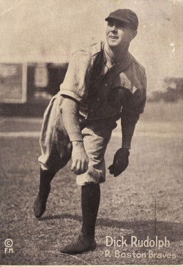 1919 Felix Mendlesohn Dick Rudolph # Baseball Card