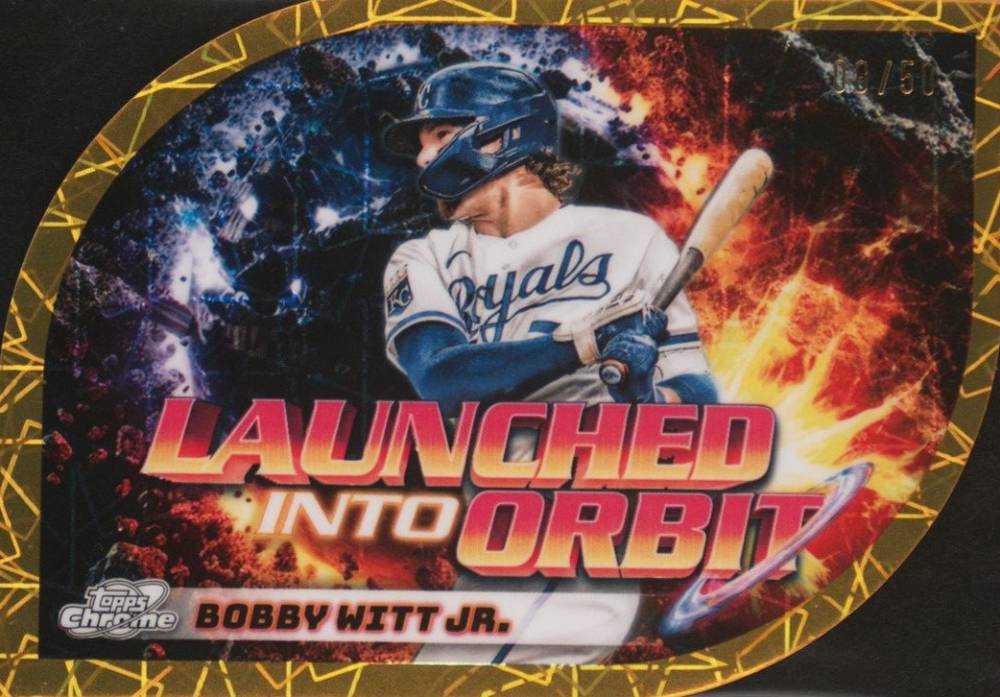 2024 Topps Chrome Cosmic Launched Into Orbit Bobby Witt Jr. #7 Baseball Card