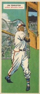 1955 Topps Doubleheaders Jim Pendleton #33/34 Baseball Card