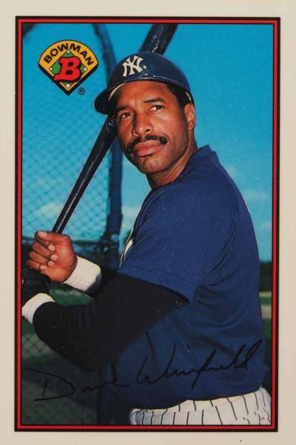 1989 Bowman Tiffany Dave Winfield #179 Baseball Card