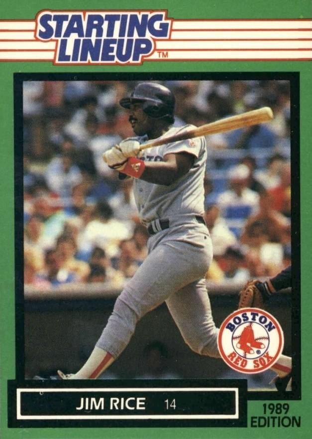 1989 Kenner Starting Lineup Jim Rice # Baseball Card