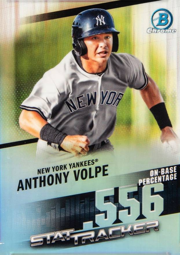 2020 Bowman Chrome Stat Tracker Anthony Volpe #ST16 Baseball Card