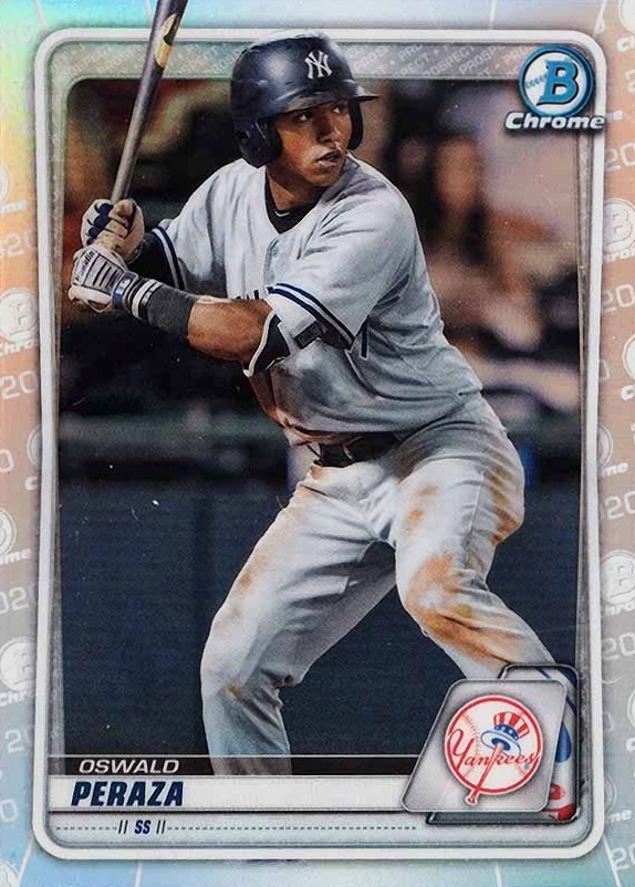 2020 Bowman Draft Oswald Peraza #BD27 Baseball Card