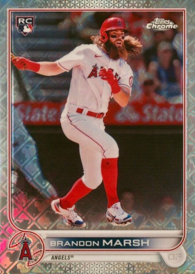 2022 Topps Chrome Logofractor Edition Brandon Marsh #25 Baseball Card