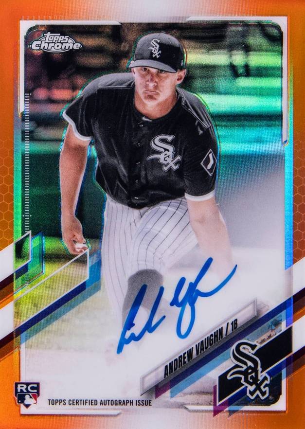 2021 Topps Chrome Rookie Autographs Andrew Vaughn #RAAVA Baseball Card