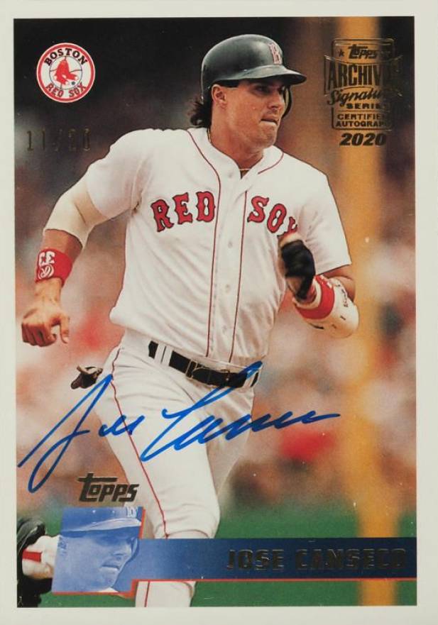 2020 Topps Archives Signature Series Retired Jose Canseco #362 Baseball Card