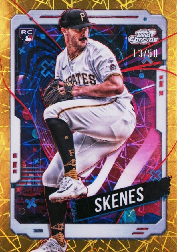 2024 Topps Chrome Cosmic Paul Skenes #30 Baseball Card