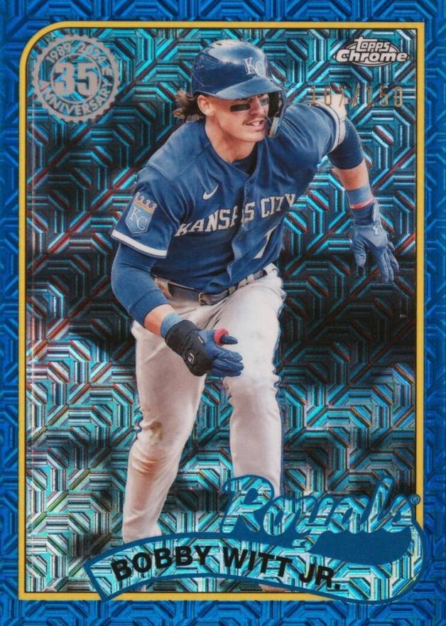 2024 Topps Silver Pack 1989 Chrome Promo Bobby Witt Jr. #11 Baseball Card