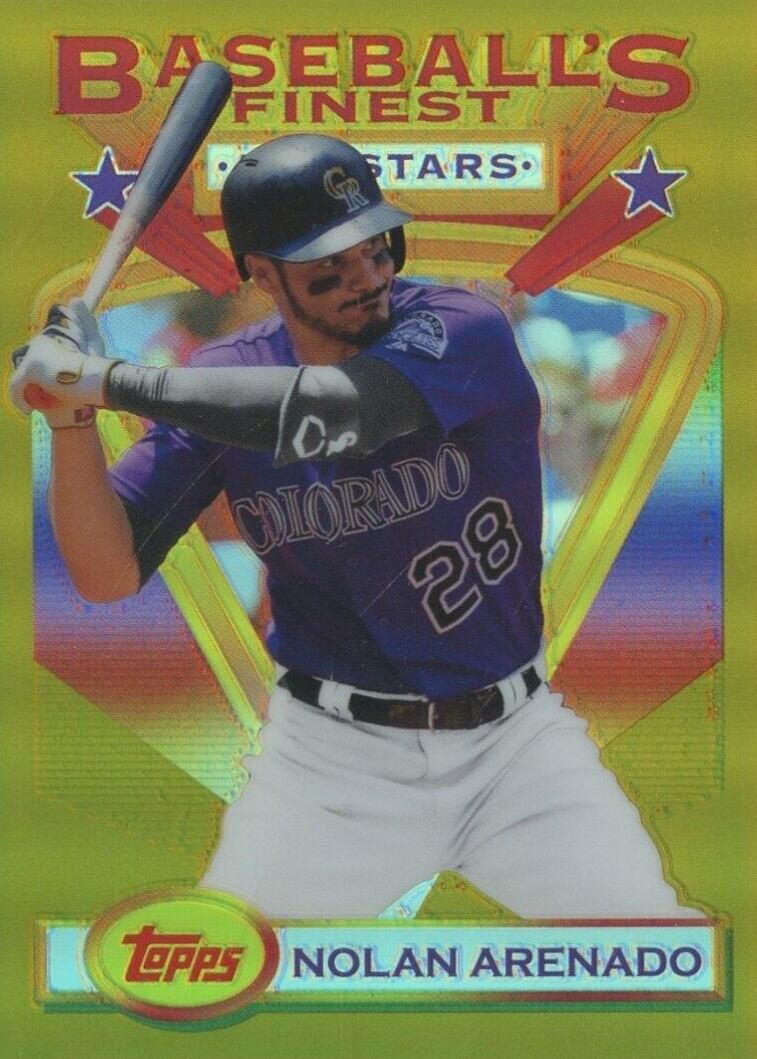2020 Finest Flashbacks Nolan Arenado #101 Baseball Card