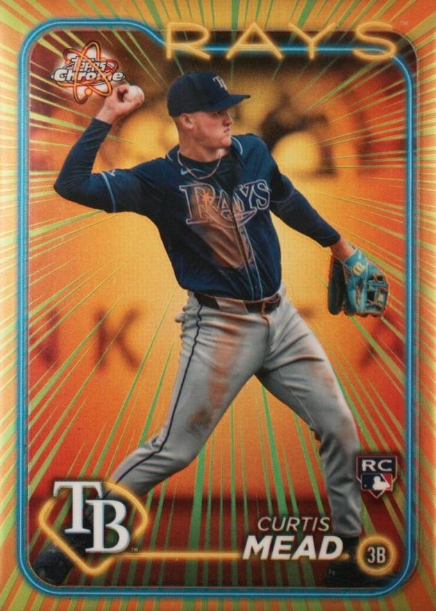2024 Topps Chrome Radiating Rookies Curtis Mead #RR30 Baseball Card