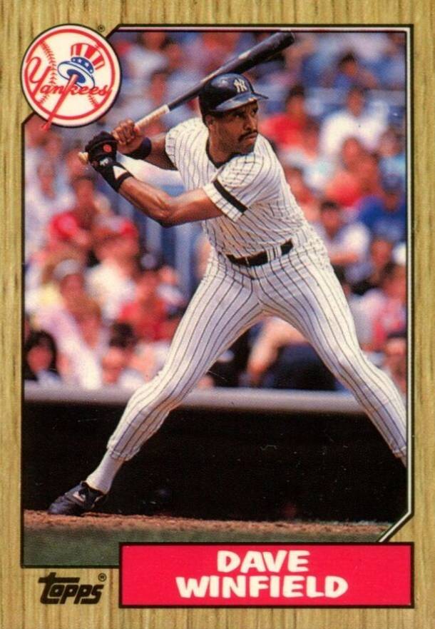1987 Topps Tiffany Dave Winfield #770 Baseball Card