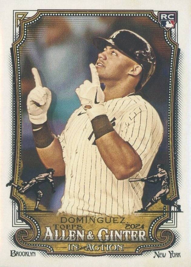 2024 Topps Allen & Ginter in Action Variations Jasson Dominguez #IA16 Baseball Card
