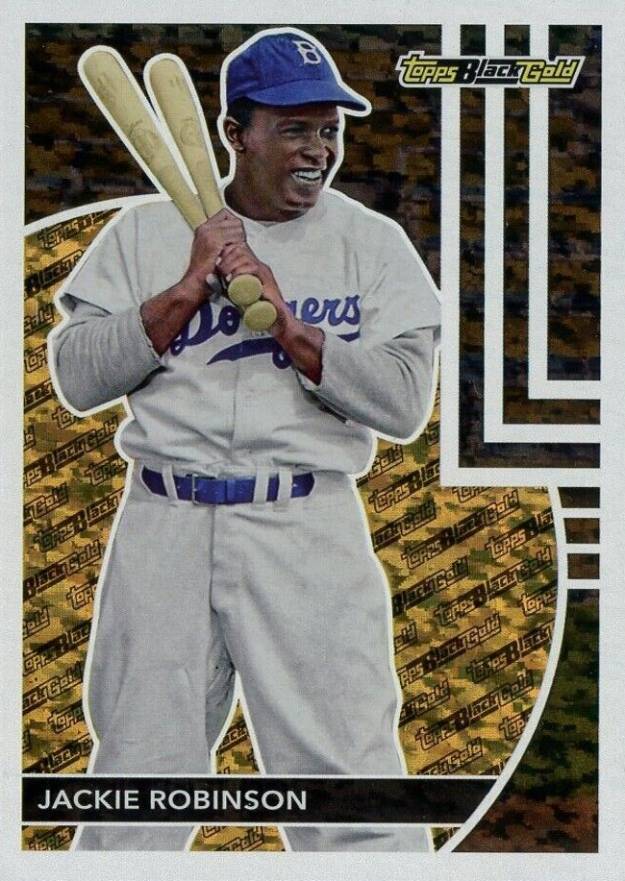2024 Topps Update Topps Black Gold Jackie Robinson #BG20 Baseball Card