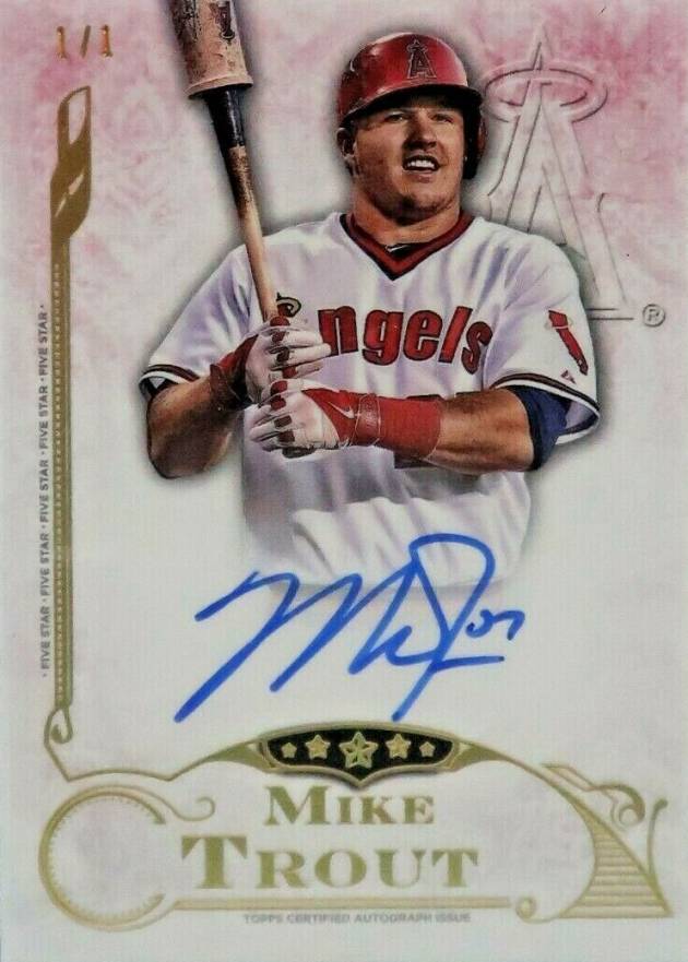 2015 Topps Five Star Autographs Mike Trout #FSAMT Baseball Card
