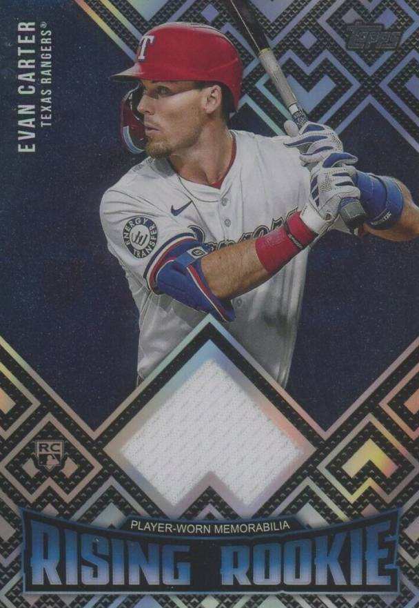 2024 Topps Update Rising Rookie Relics Evan Carter #RRREC Baseball Card
