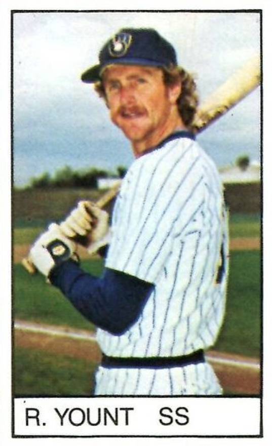 1983 All-Star Game Program Inserts-Hand Cut Robin Yount # Baseball Card