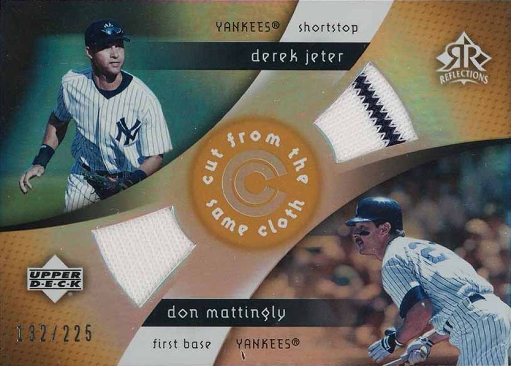 2005 Upper Deck Reflections Cut From the Same Cloth Derek Jeter #CC-JM Baseball Card