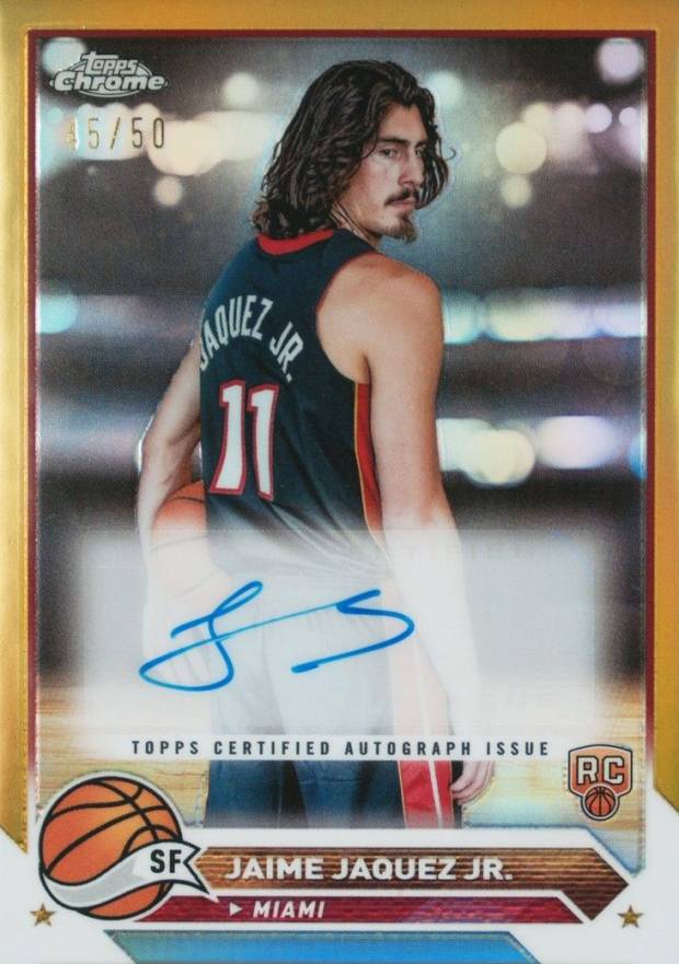 2023 Topps Chrome Topps Chrome Autographs Jaime Jaquez Jr. #CCJJA Basketball Card