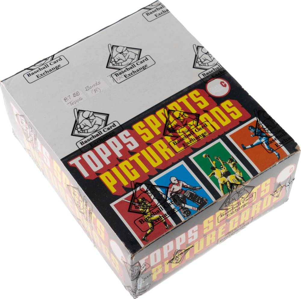 1987 Topps Rack Pack Box #RPB Baseball Card