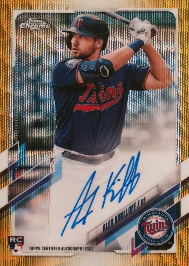 2021 Topps Chrome Rookie Autographs Alex Kirilloff #RAAK Baseball Card