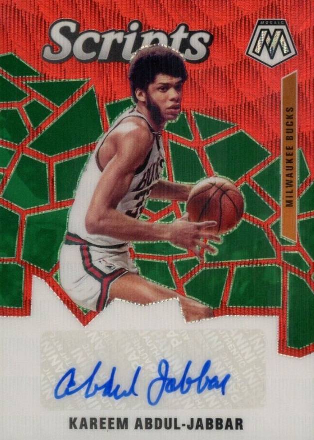 2019 Panini Mosaic Scripts Kareem Abdul-Jabbar #SCKAJ Basketball Card