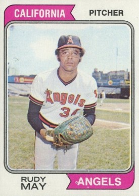 1974 Topps Rudy May #302 Baseball Card
