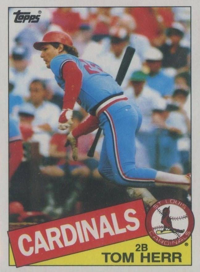 1985 Topps Mini Tommy Herr #113 Baseball Card