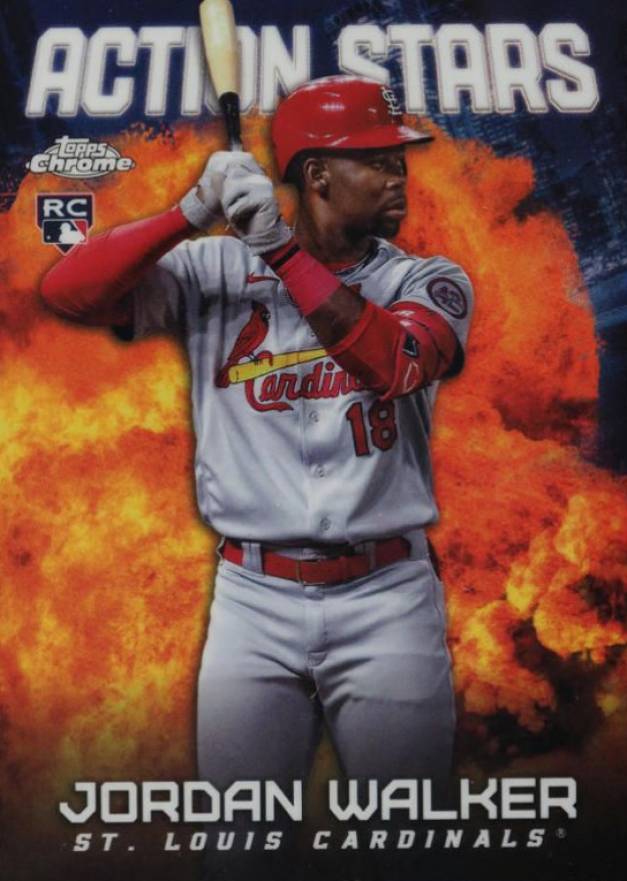 2023 Topps Chrome Update Action Stars Jordan Walker #ASC12 Baseball Card
