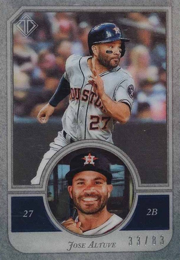 2018 Topps Transcendent Collection Icons Jose Altuve #8 Baseball Card