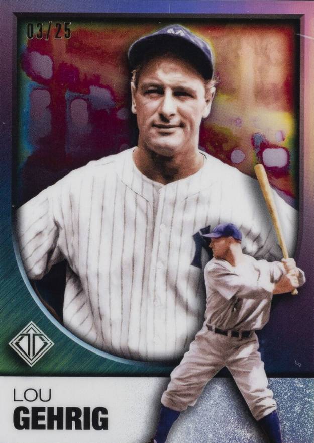 2023 Topps Transcendent Collection Transcendent Icons Chrome Lou Gehrig #13 Baseball Card