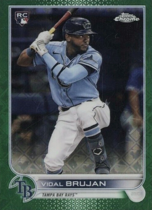 2022 Topps Chrome Logofractor Edition Vidal Brujan #48 Baseball Card