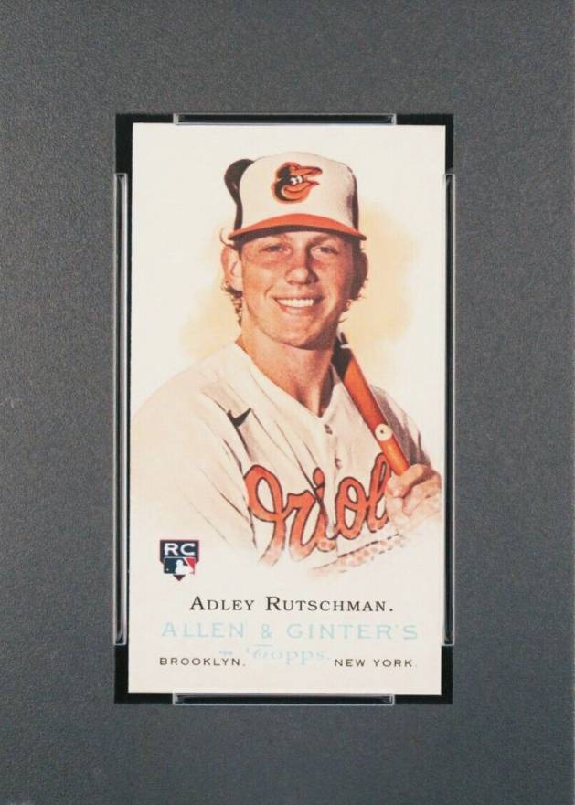 2023 Topps Allen & Ginter A & G Rookie Design Variation Mini Adley Rutschman #RDV1 Baseball Card
