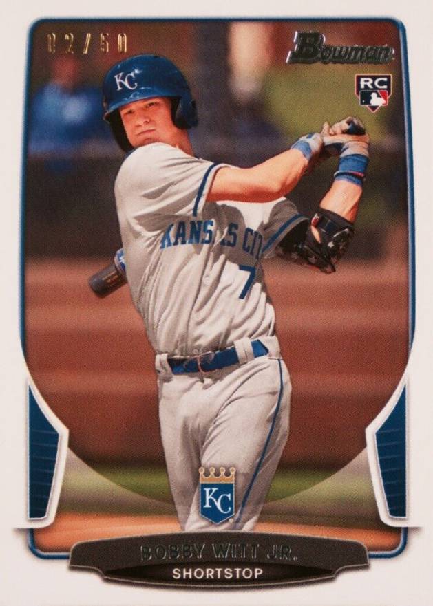 2022 Bowman Transcendent VIP Party Bobby Witt Jr. Through the Years Bobby Witt Jr. #2013 Baseball Card