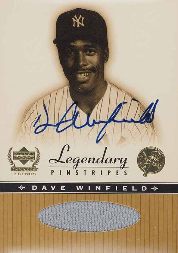 2000 Upper Deck Yankees Legends Legendary Pinstripes Dave Winfield #DW-A Baseball Card