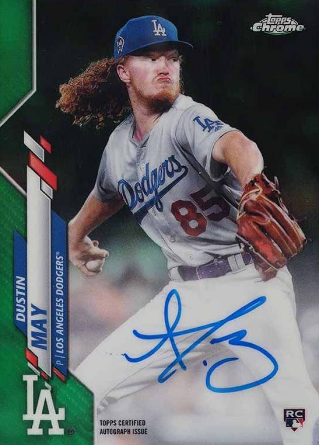 2020 Topps Chrome Rookie Autographs Dustin May #RADM Baseball Card