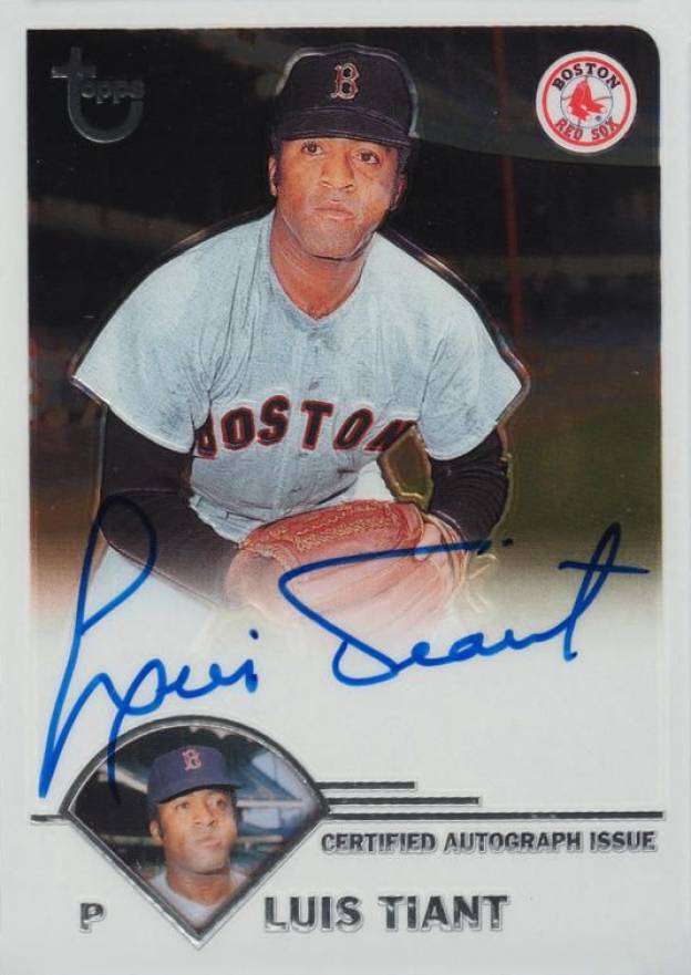 2003 Topps Retired Signature Signature Edition Autograph Luis Tiant #TA-LT Baseball Card