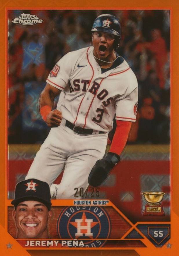 2023 Topps Chrome Logofractor Edition Jeremy Pena #113 Baseball Card