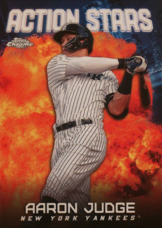 2023 Topps Chrome Update Action Stars Aaron Judge #ASC15 Baseball Card