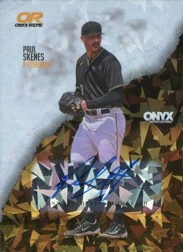 2024 Onyx Rips Autographs Paul Skenes #RAPASK Baseball Card