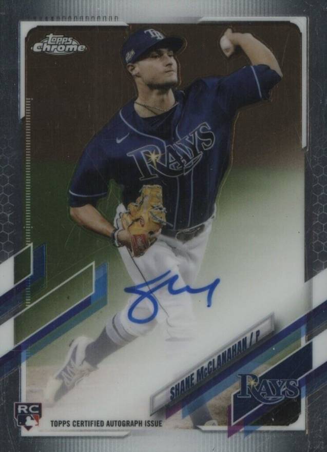 2021 Topps Chrome Rookie Autographs Shane McClanahan #RASM Baseball Card