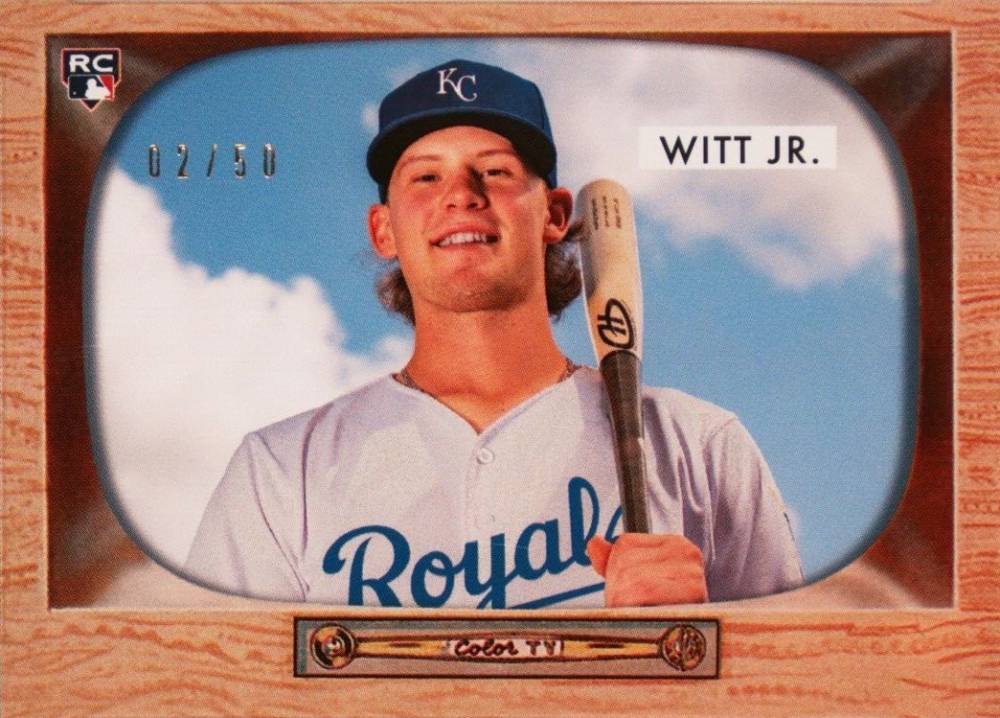 2022 Bowman Transcendent VIP Party Bobby Witt Jr. Through the Years Bobby Witt Jr. #1955 Baseball Card