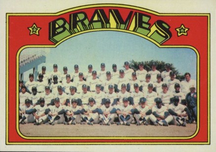 1972 Topps Atlanta Braves Team #21 Baseball Card
