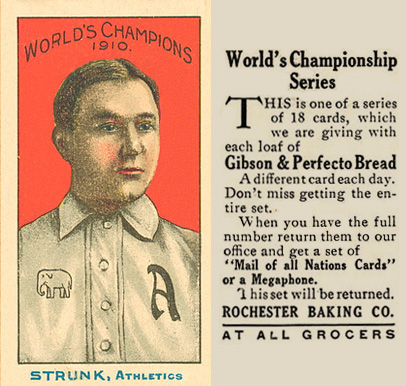 1911 Rochester Baking Amos Strunk # Baseball Card