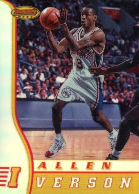 1996 Bowman's Best Rookie Allen Iverson #R1 Basketball Card