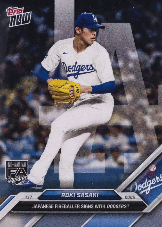 2025 Topps Now Off-Season Roki Sasaki #OS-13 Baseball Card