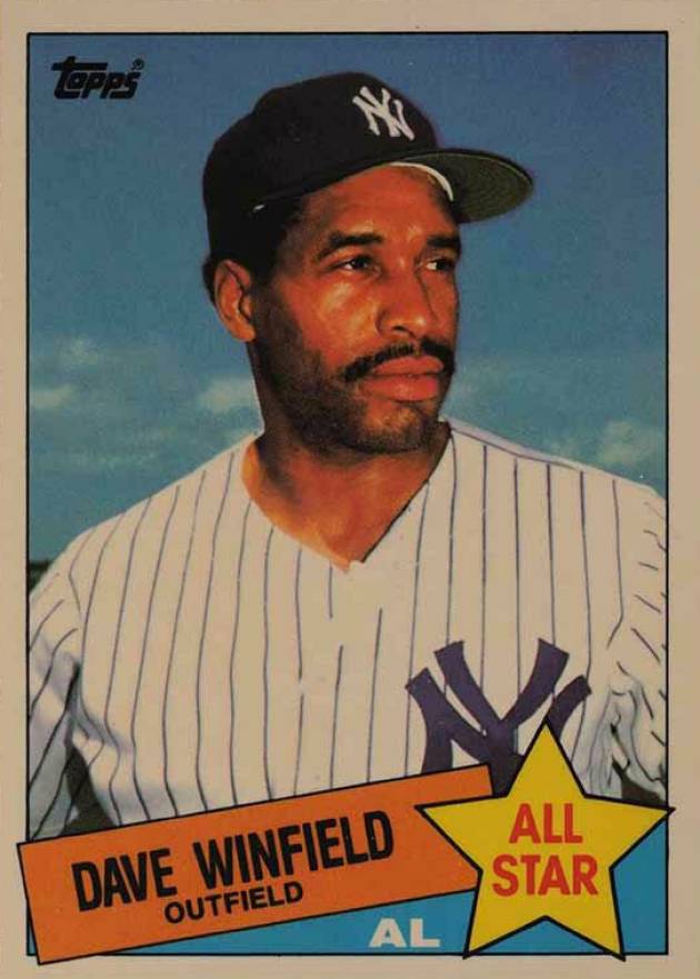 1985 Topps Tiffany Dave Winfield #705 Baseball Card