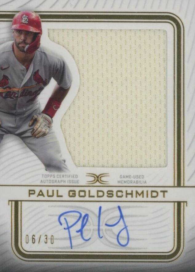 2023 Topps Definitive Collection Autograph Relic Collection Paul Goldschmidt #ARCPG Baseball Card