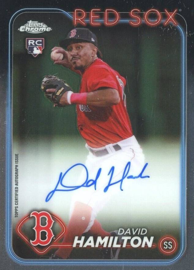 2024 Topps Chrome Rookie Autographs David Hamilton #RADHA Baseball Card