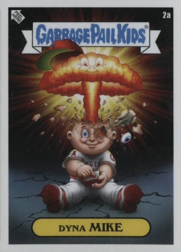 2022 Topps Garbage Pail Kids GPK X MLB Series 2 Alex Pardee Dyna Mike #2a Baseball Card